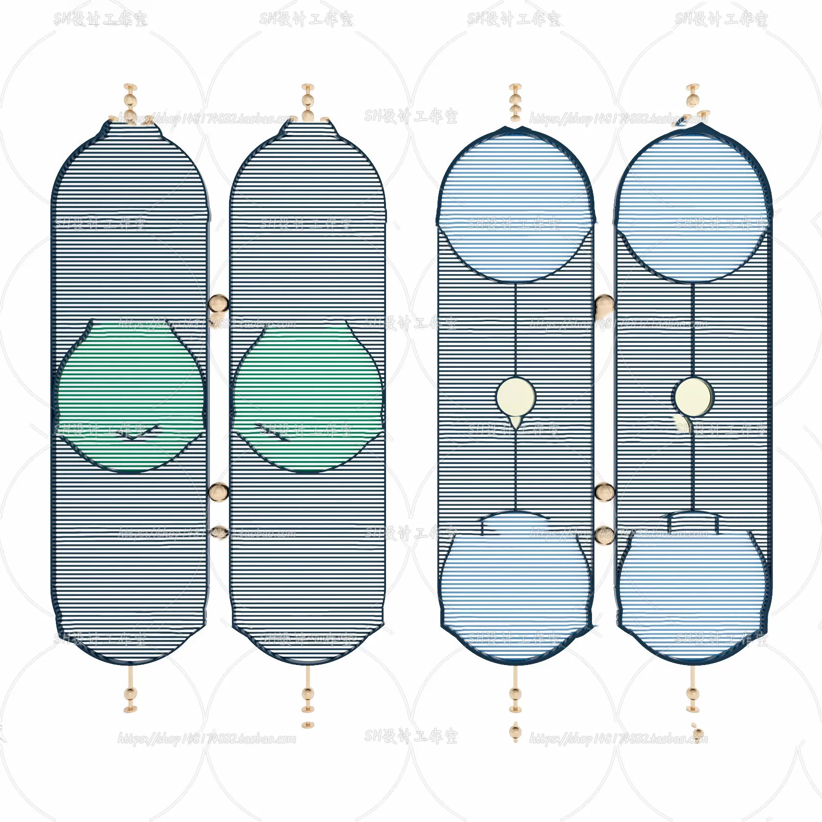 Screen Partition 3D Models – 0102