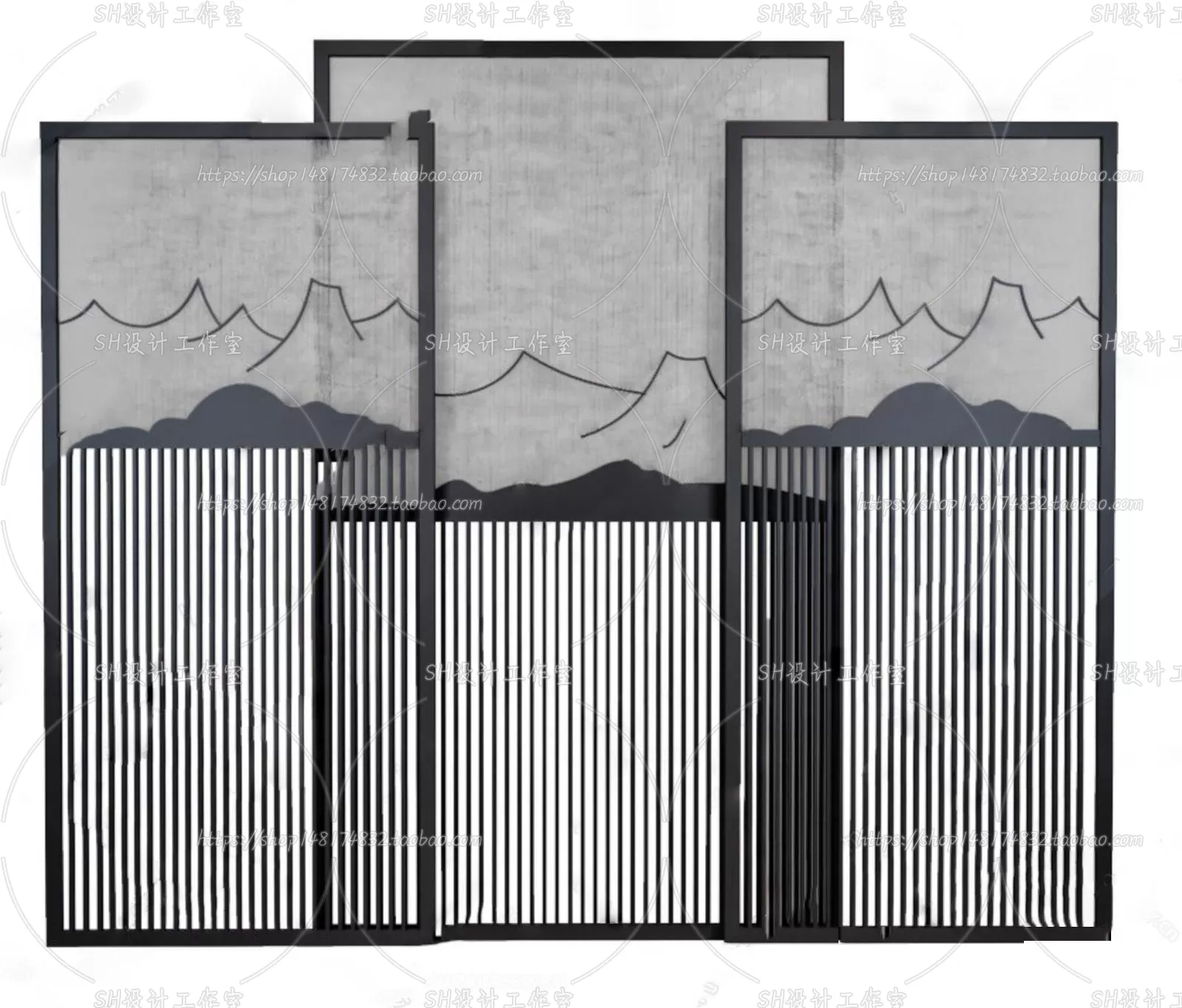 Screen Partition 3D Models – 0103
