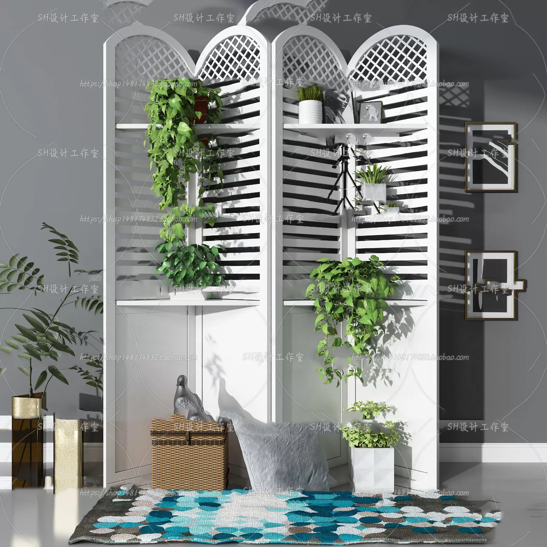 Screen Partition 3D Models – 0105