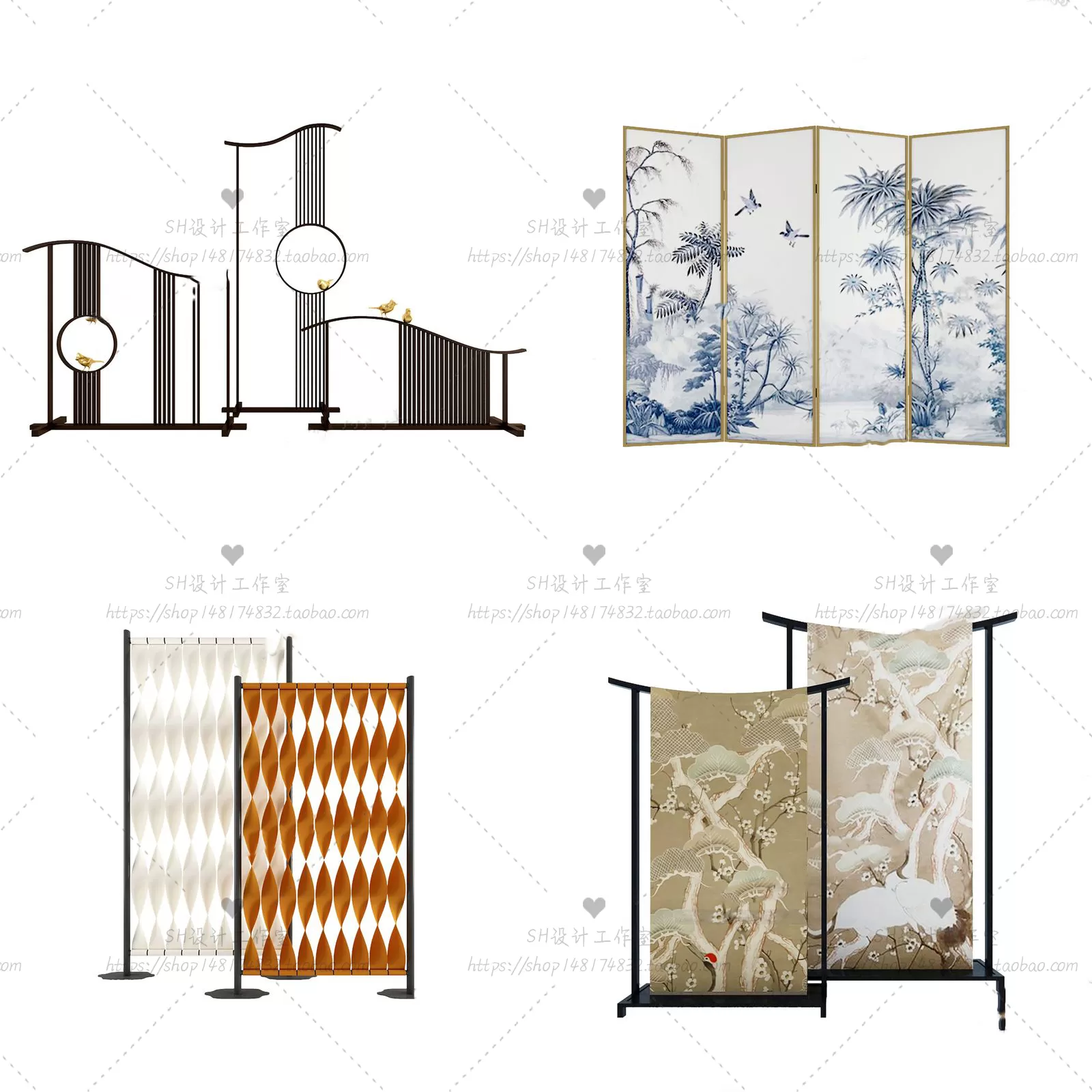 Screen Partition 3D Models – 0111