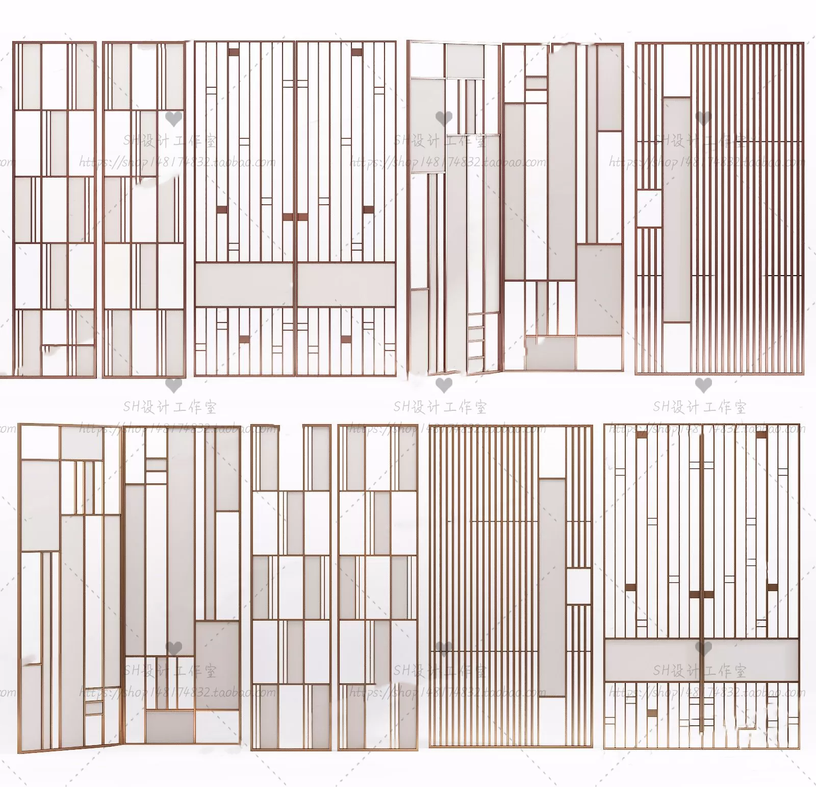 Screen Partition 3D Models – 0113