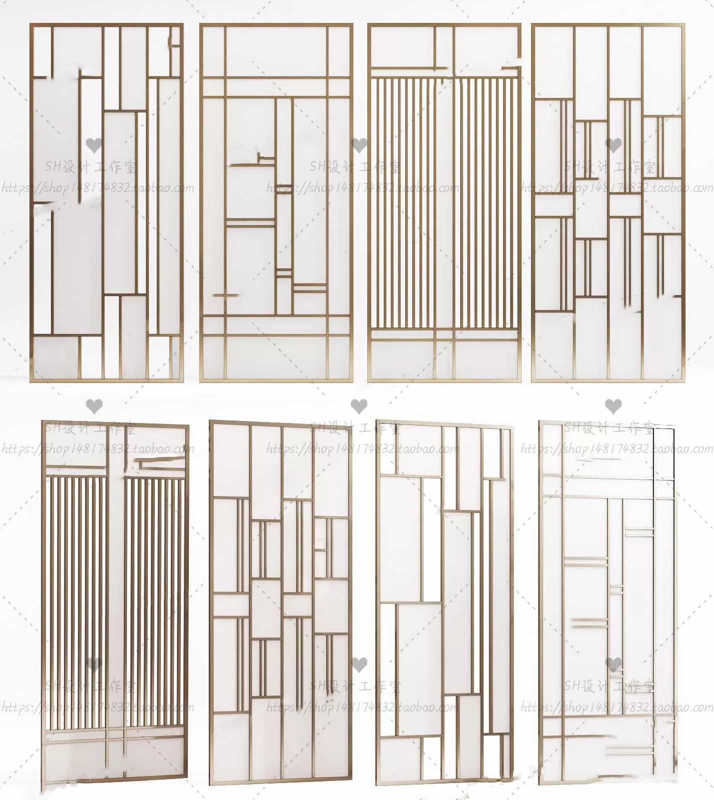 Screen Partition 3D Models – 0114