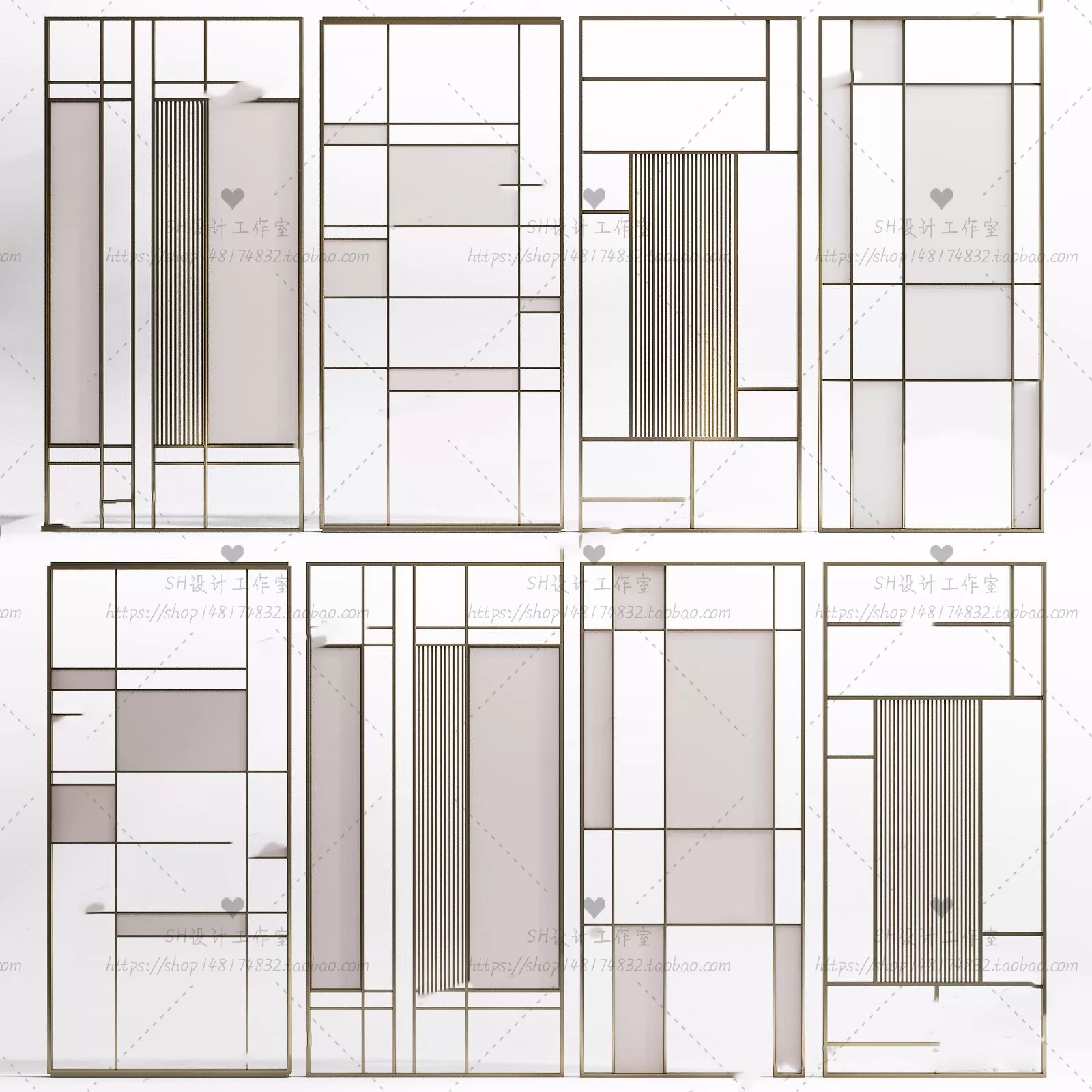 Screen Partition 3D Models – 0115