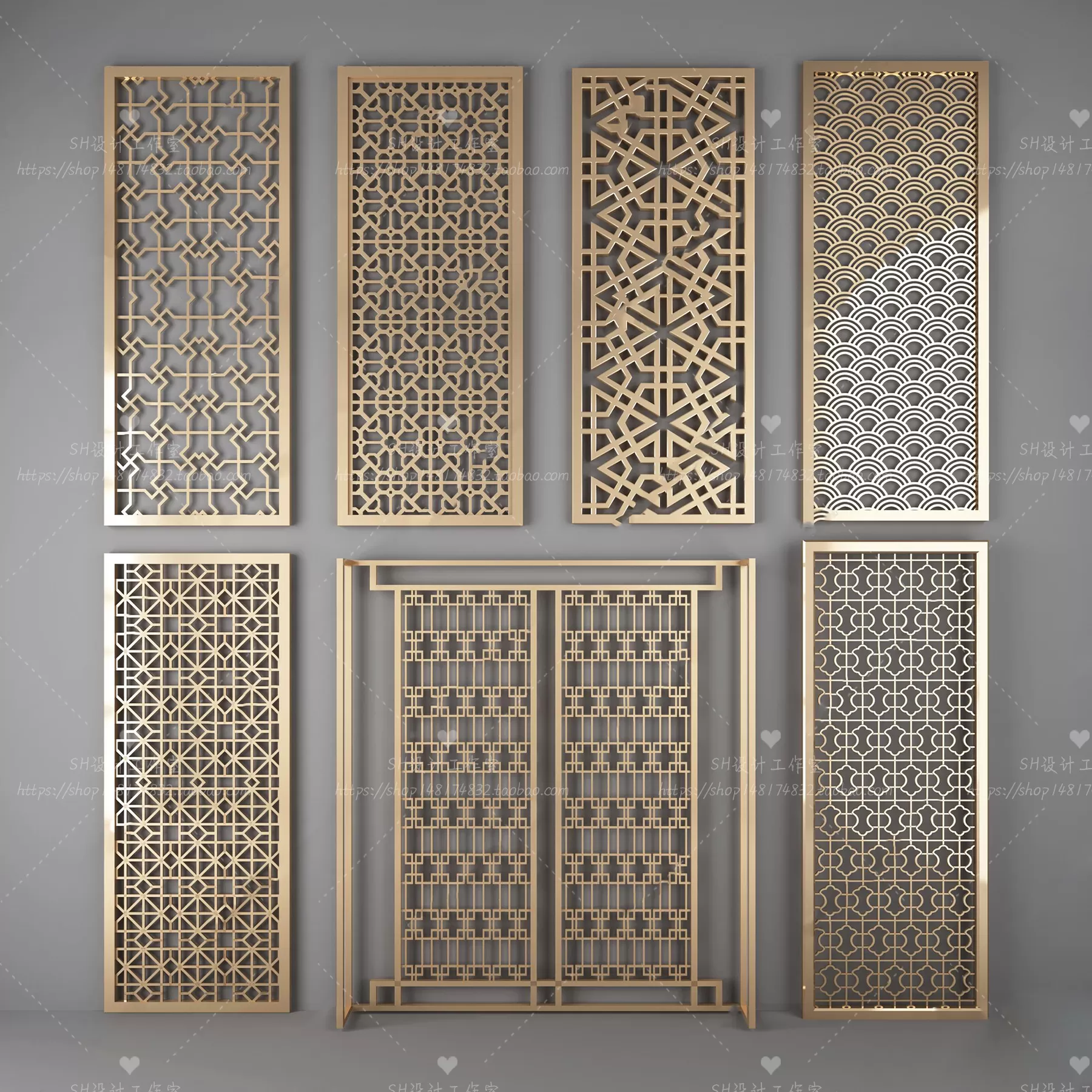 Screen Partition 3D Models – 0120