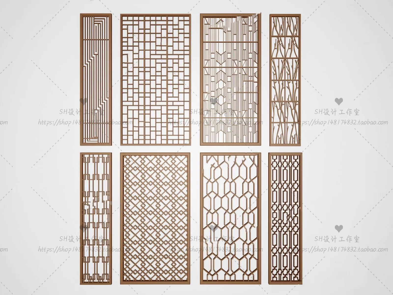 Screen Partition 3D Models – 0124