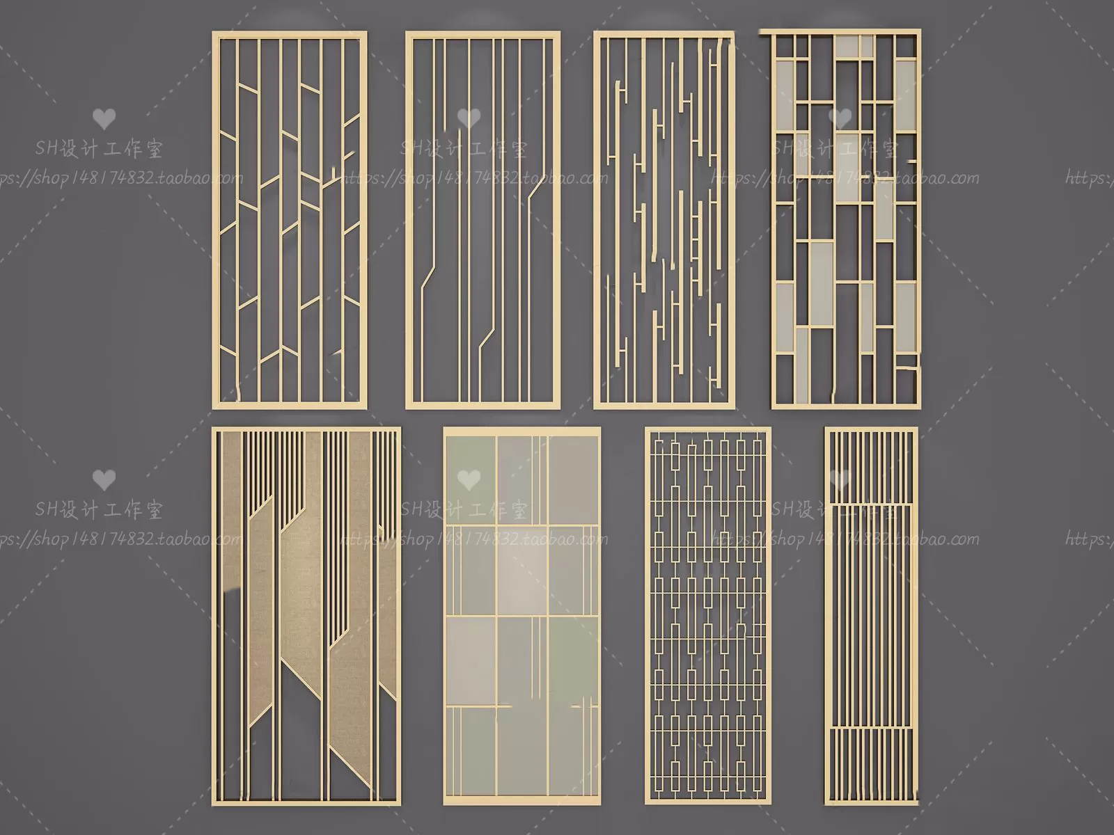 Screen Partition 3D Models – 0140