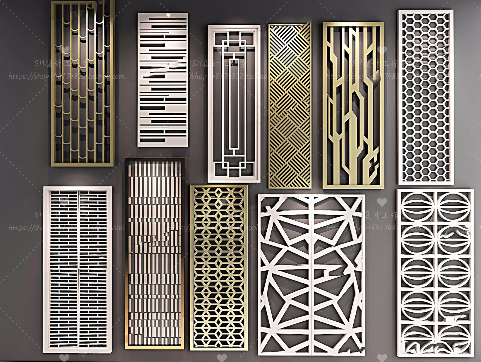 Screen Partition 3D Models – 0150