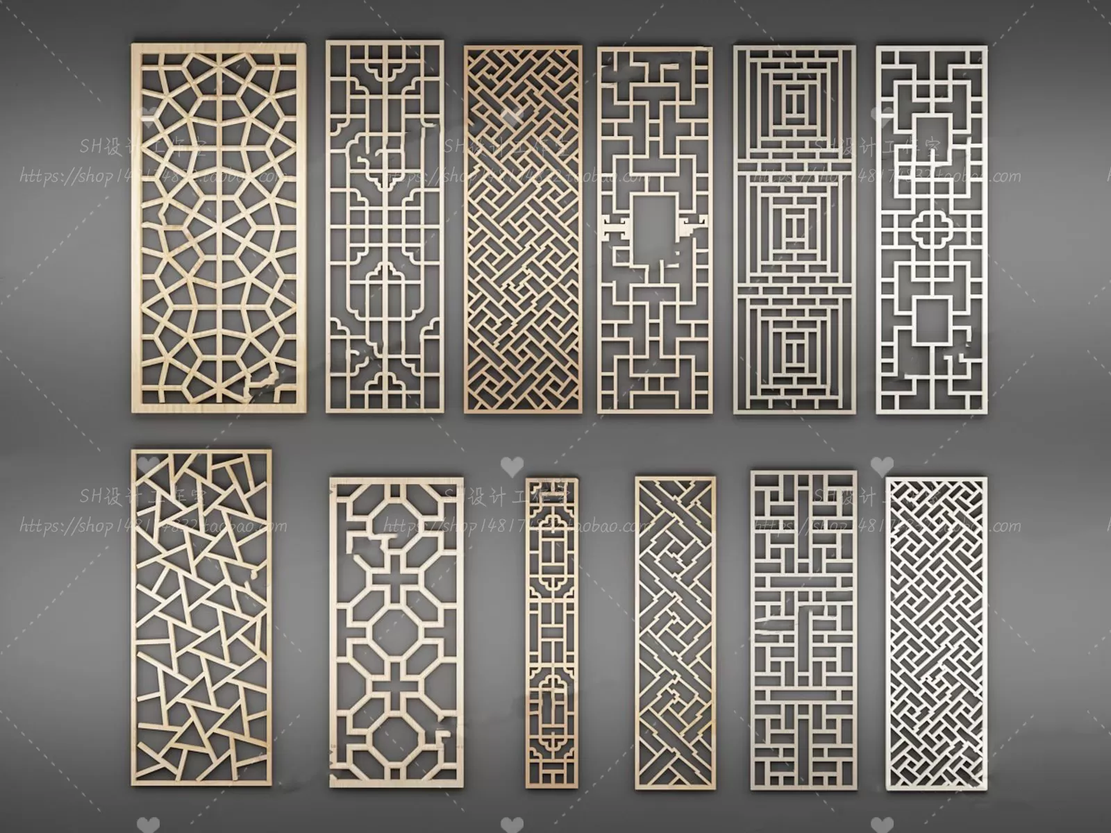 Screen Partition 3D Models – 0151