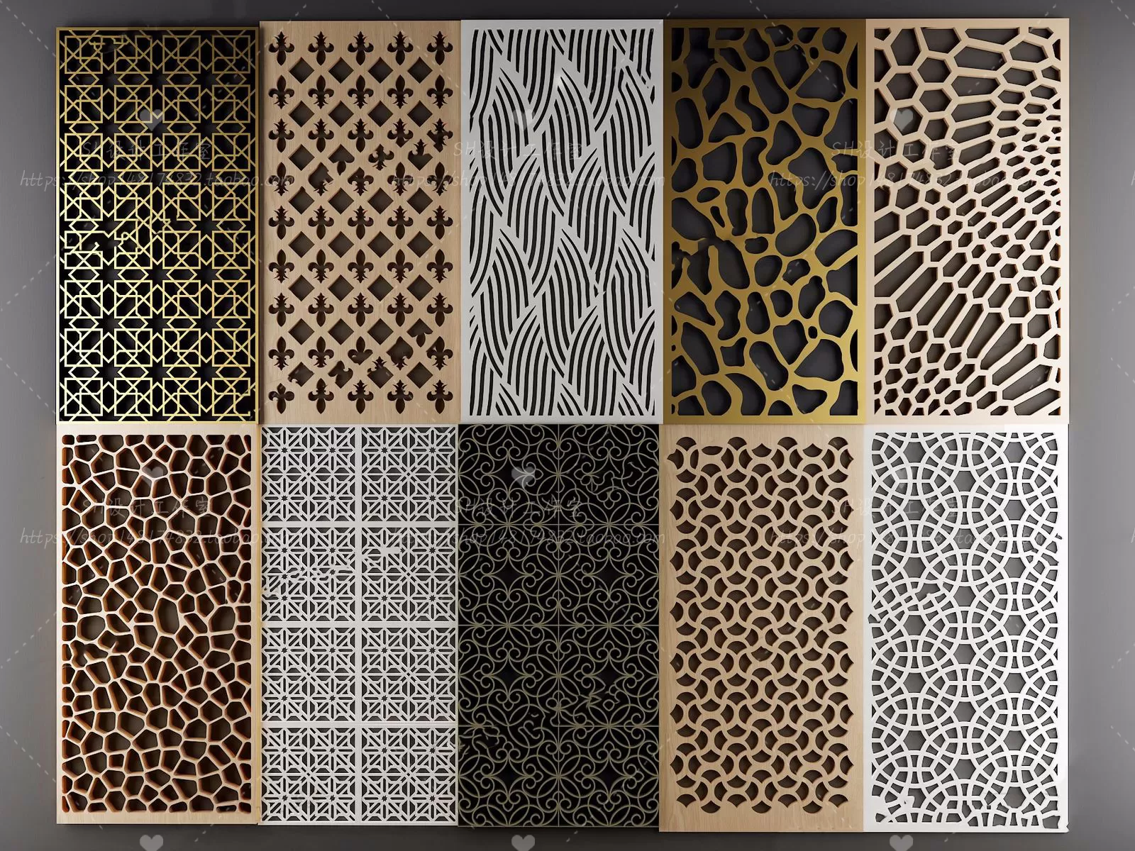 Screen Partition 3D Models – 0154