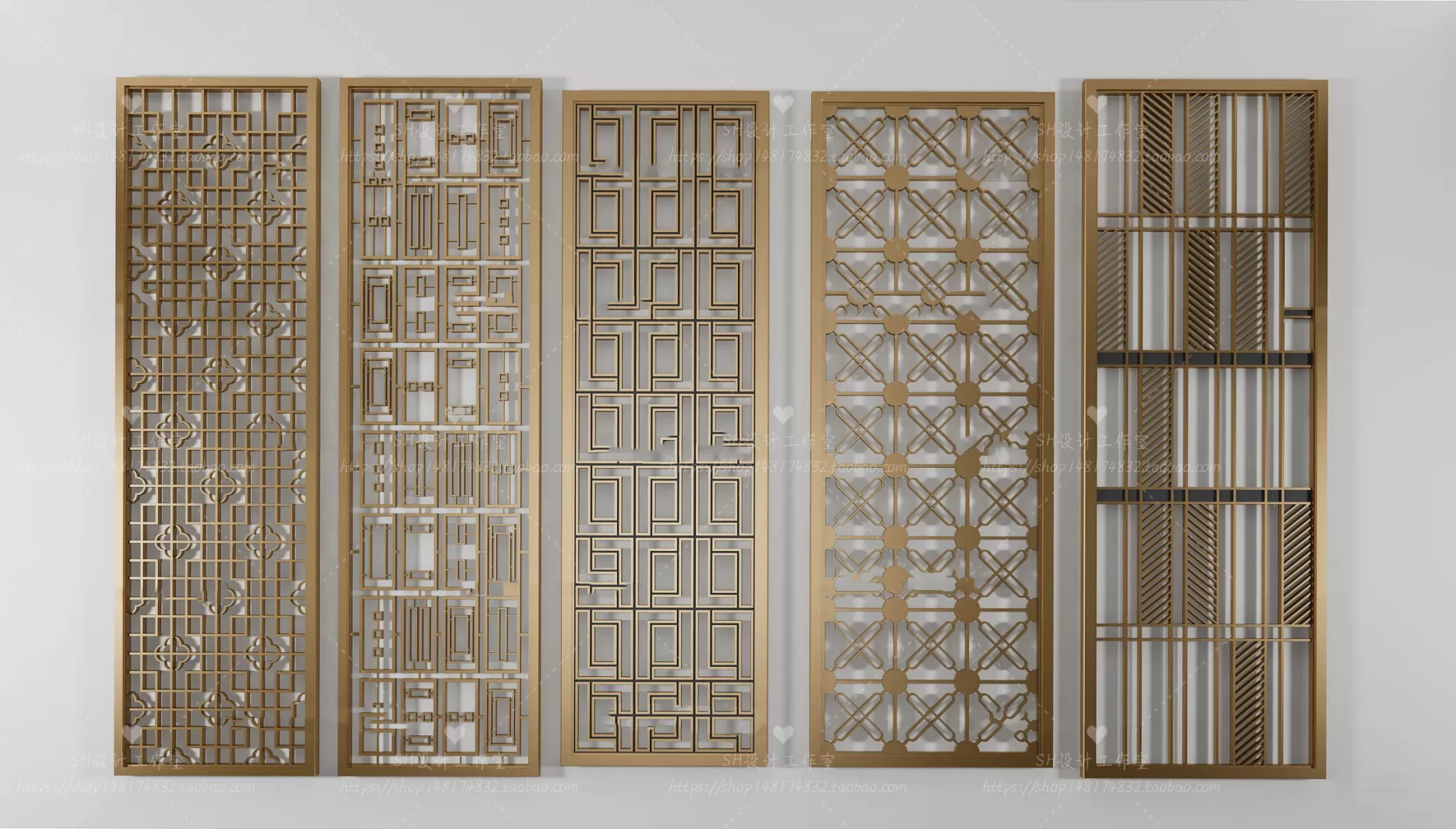 Screen Partition 3D Models – 0164