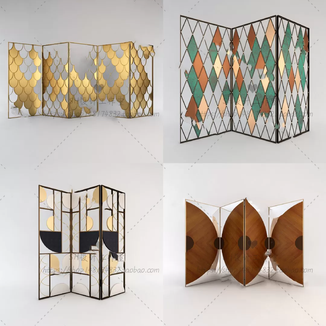 Screen Partition 3D Models – 0172
