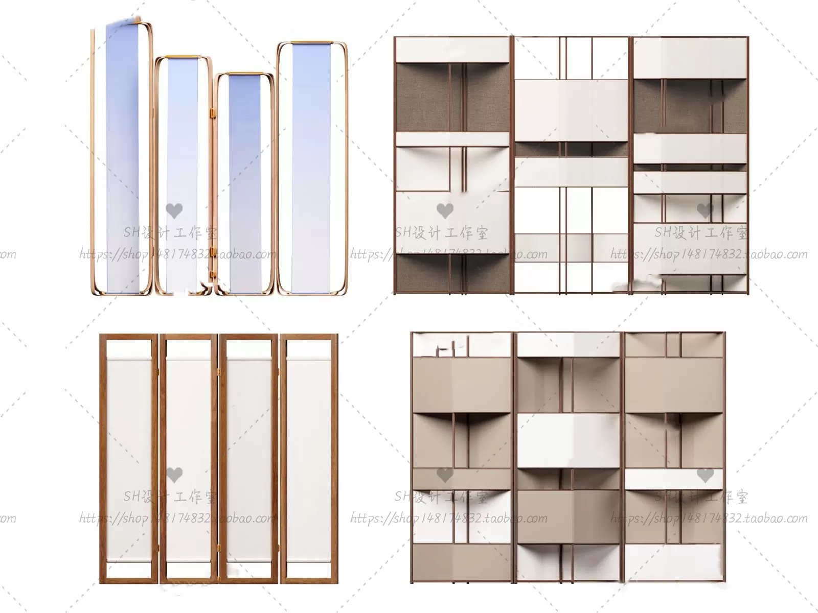 Screen Partition 3D Models – 0175