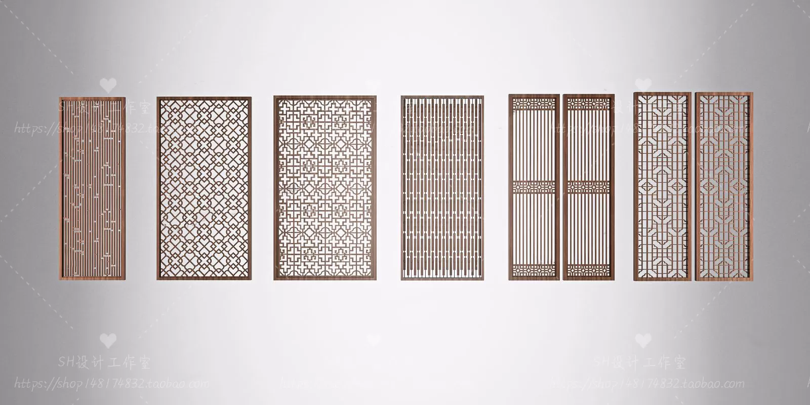 Screen Partition 3D Models – 0177