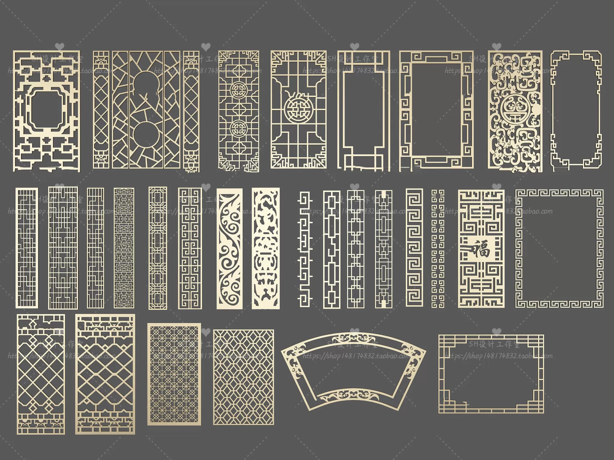 Screen Partition 3D Models – 0180