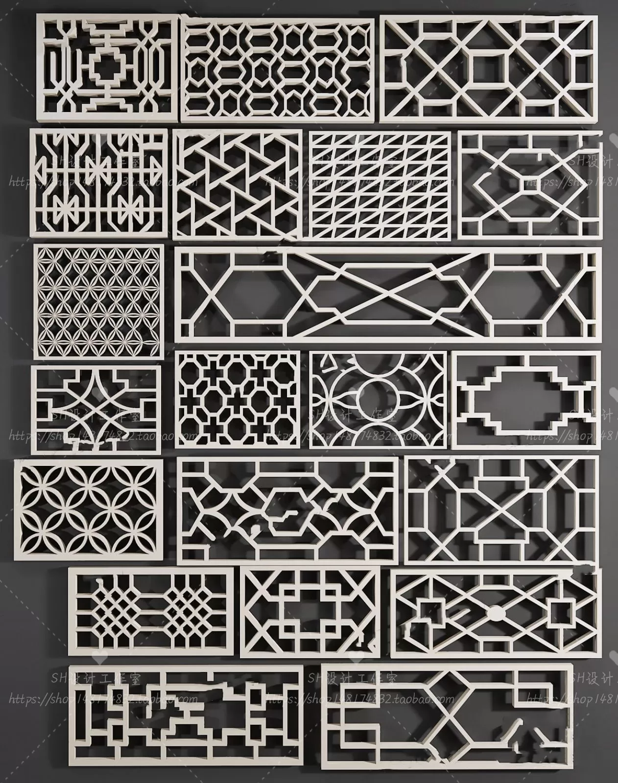 Screen Partition 3D Models – 0188