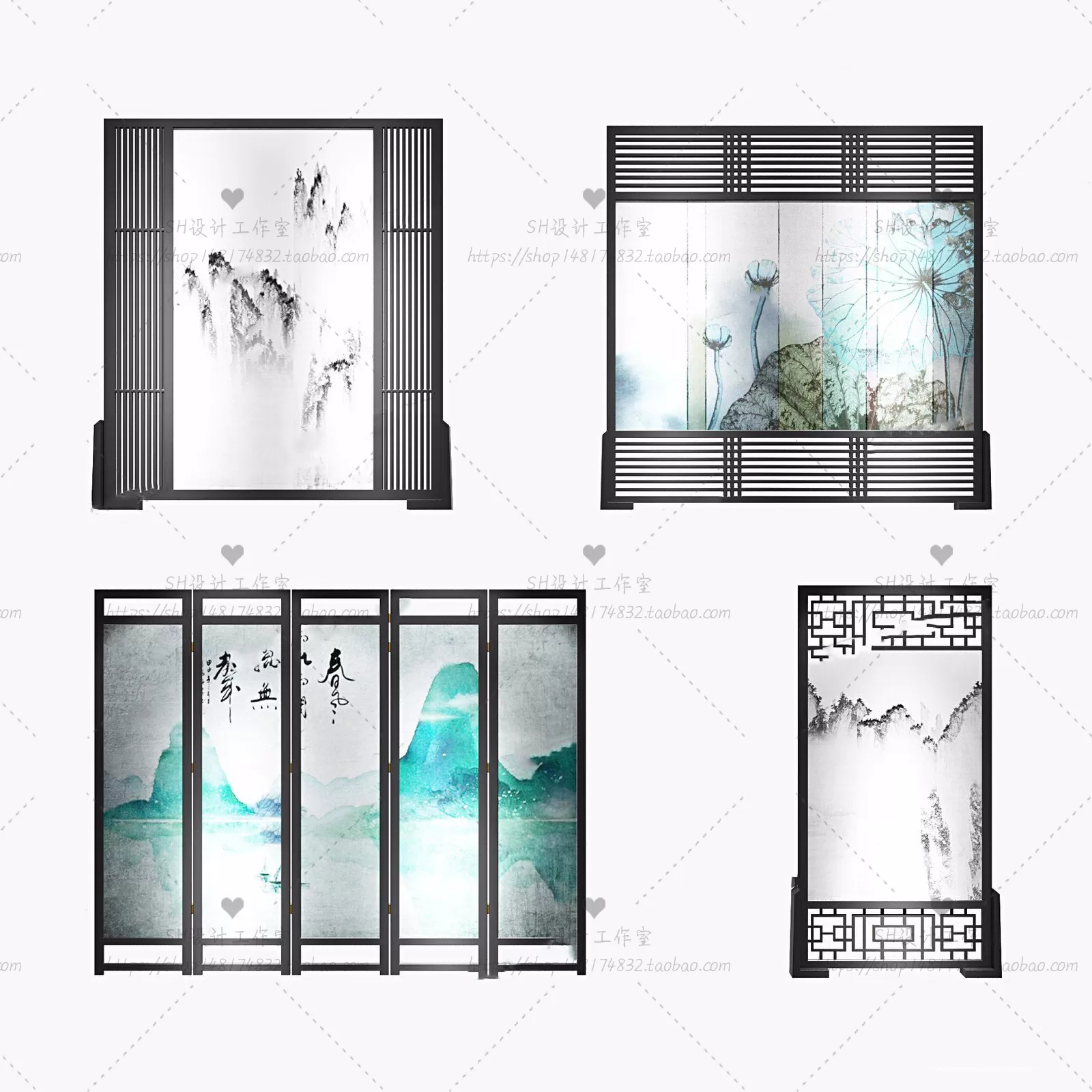 Screen Partition 3D Models – 0198