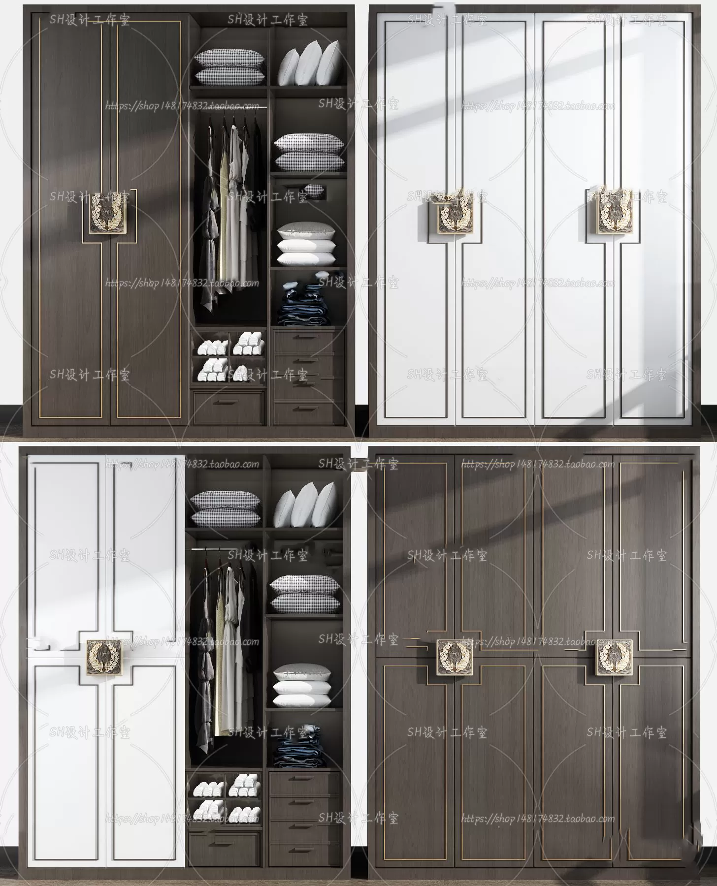 Wardrobe Shoe – Clothes Cabinets – Wardropes – 3D Models – 0206