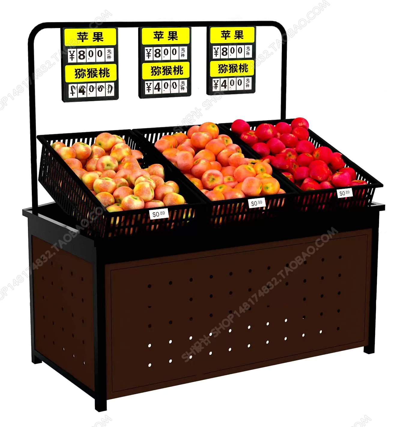 Supermarket Shelf Cabinet – 3D Models – 0013