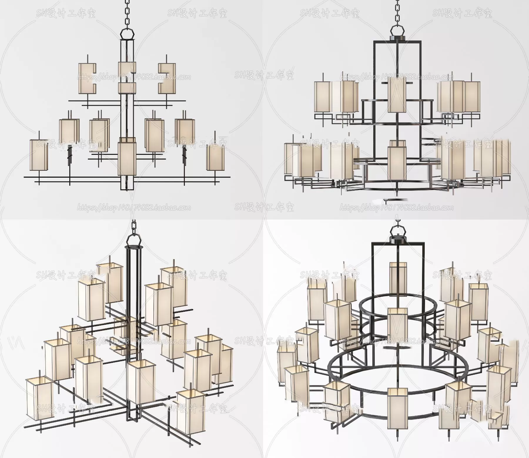 Lights – Chandelier 3D Models – 0007