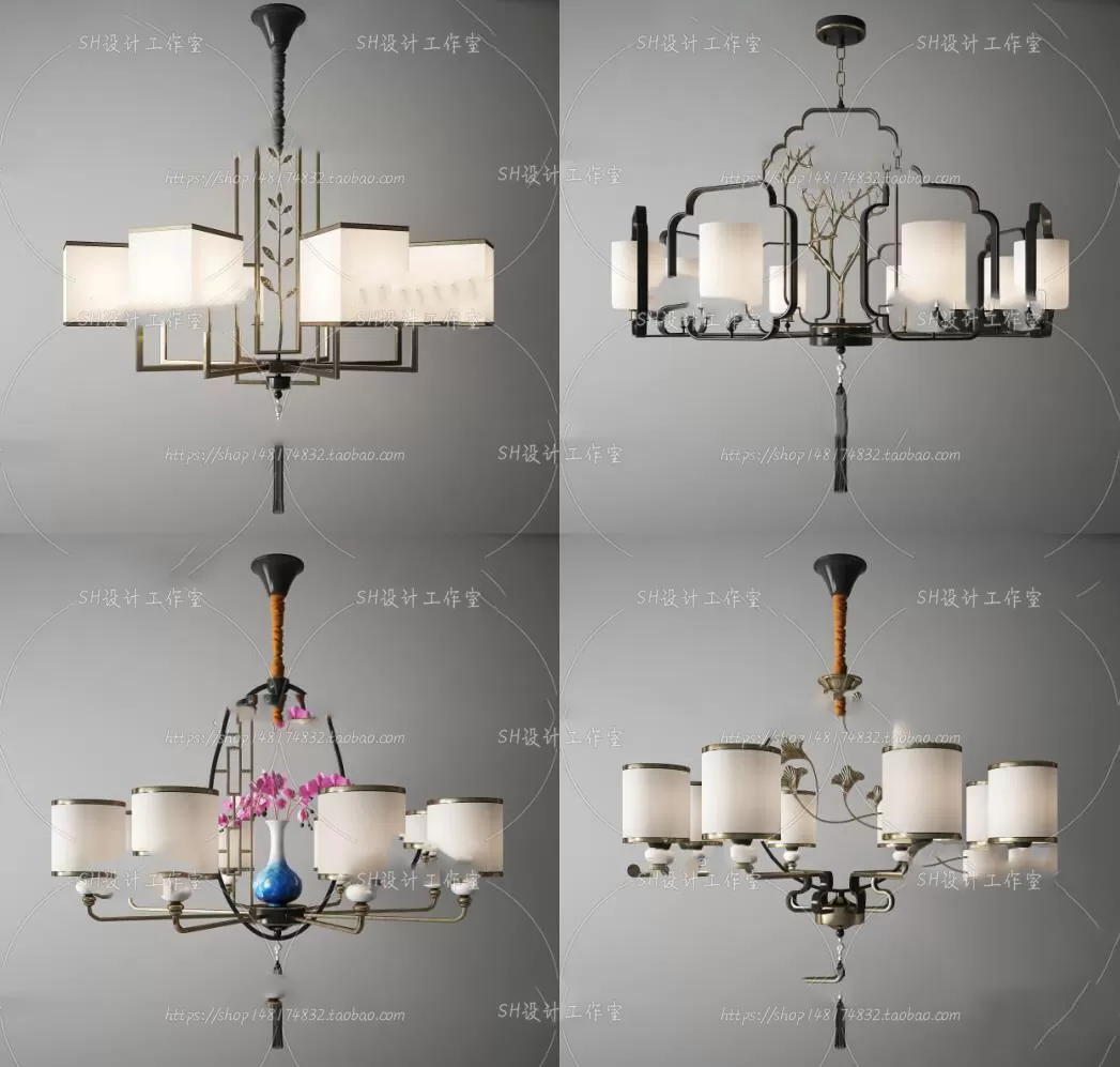 Lights – Chandelier 3D Models – 0021