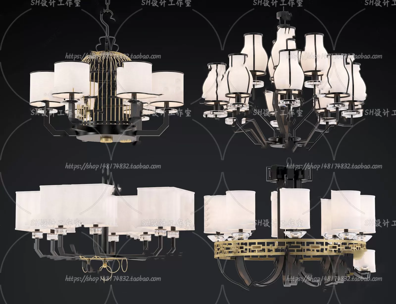 Lights – Chandelier 3D Models – 0034