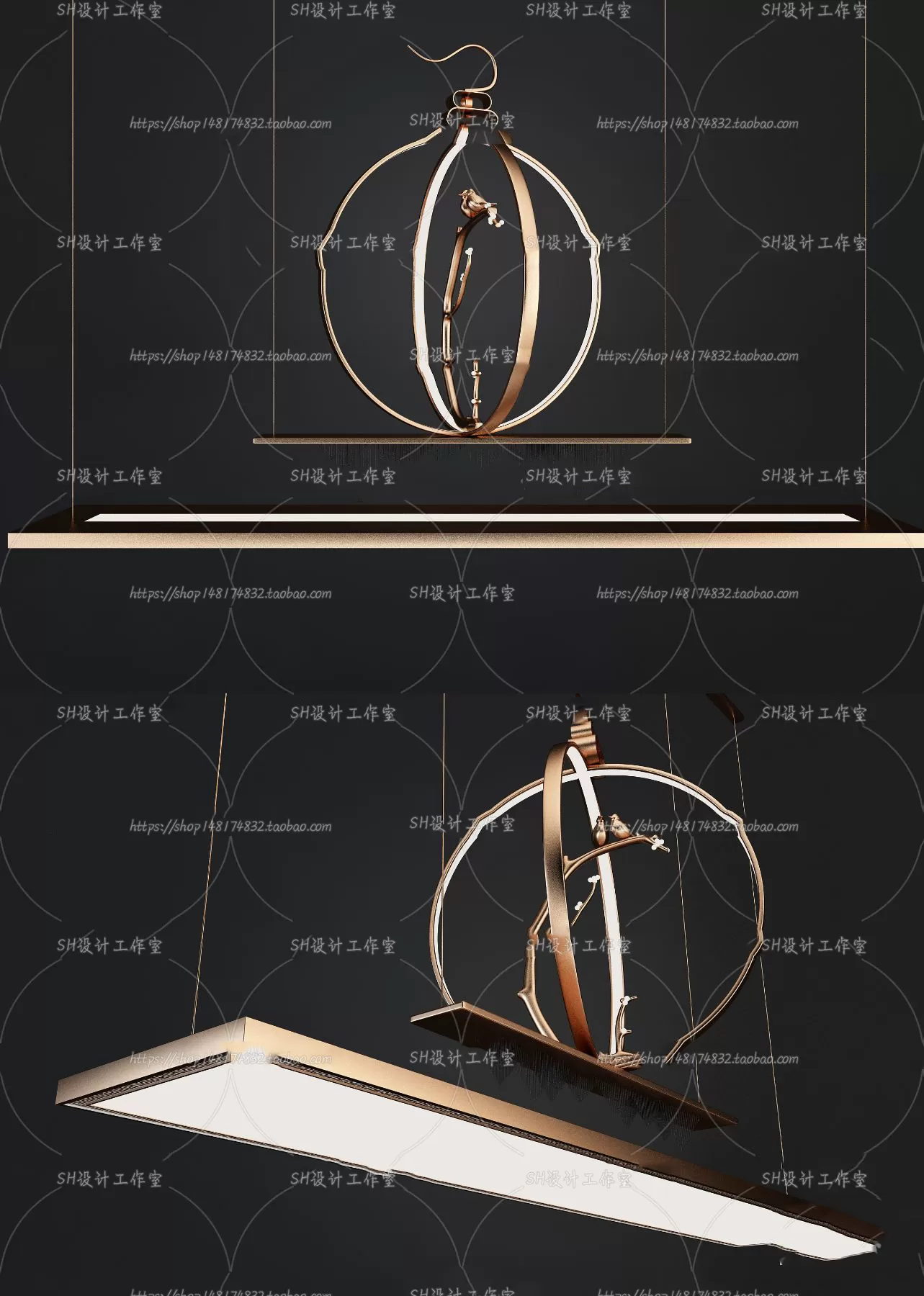 Lights – Chandelier 3D Models – 0066