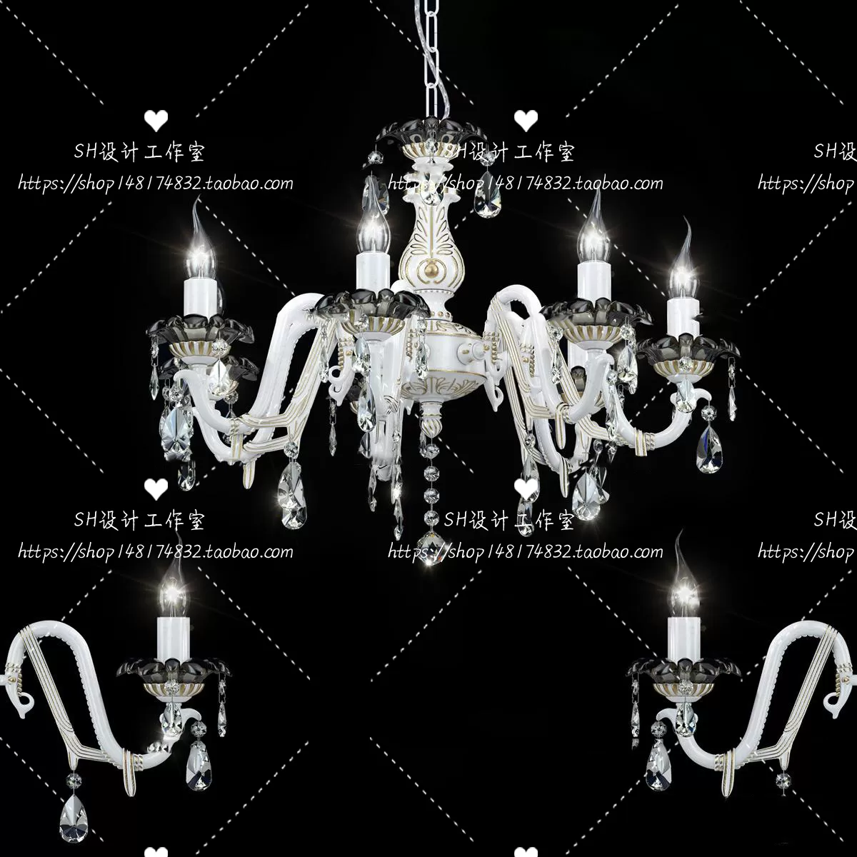 Lights – Chandelier 3D Models – 0190