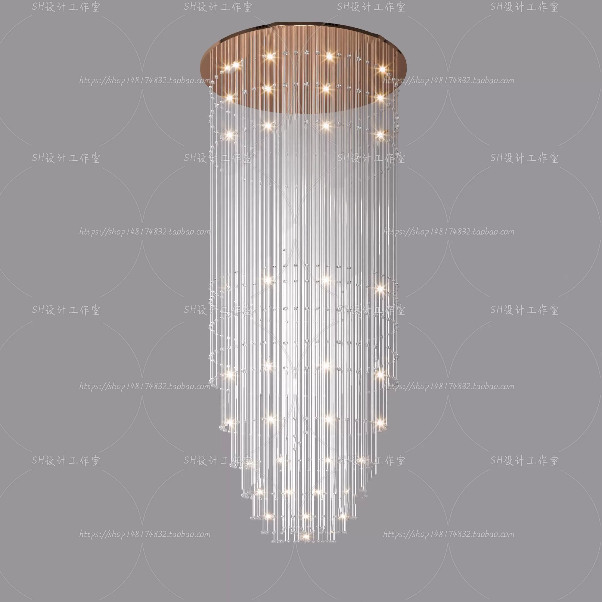 Lights – Chandelier 3D Models – 0459