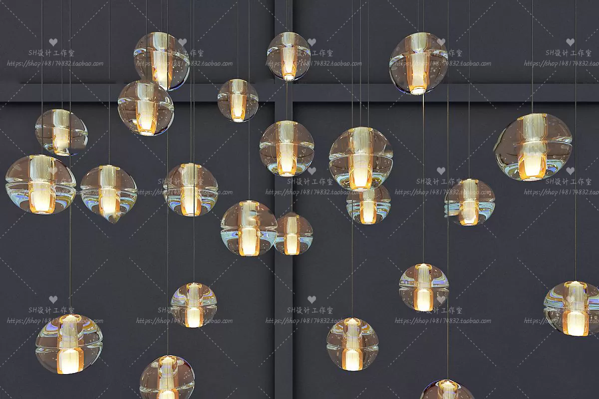 Lights – Chandelier 3D Models – 0684