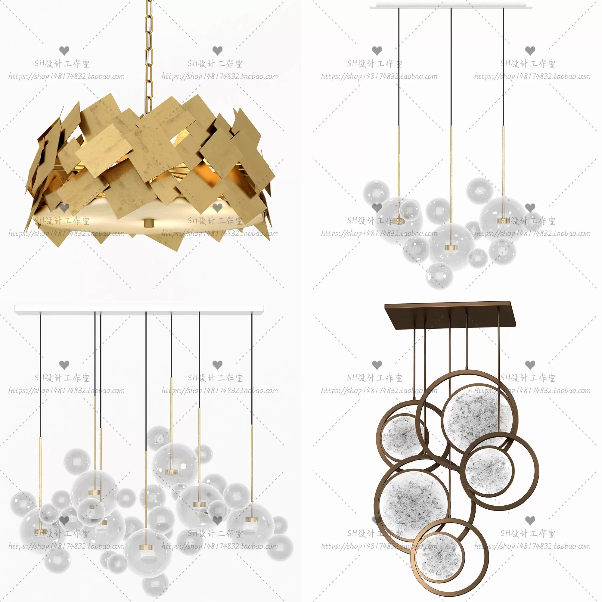 Lights – Chandelier 3D Models – 0690