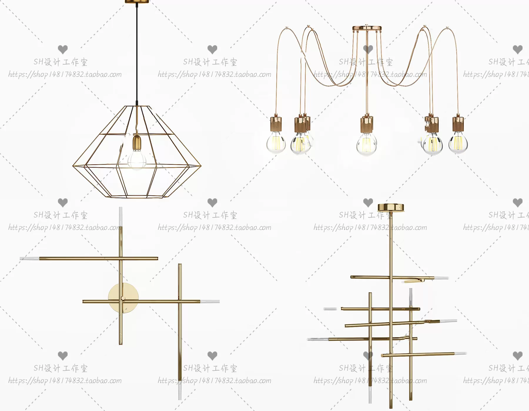 Lights – Chandelier 3D Models – 0692