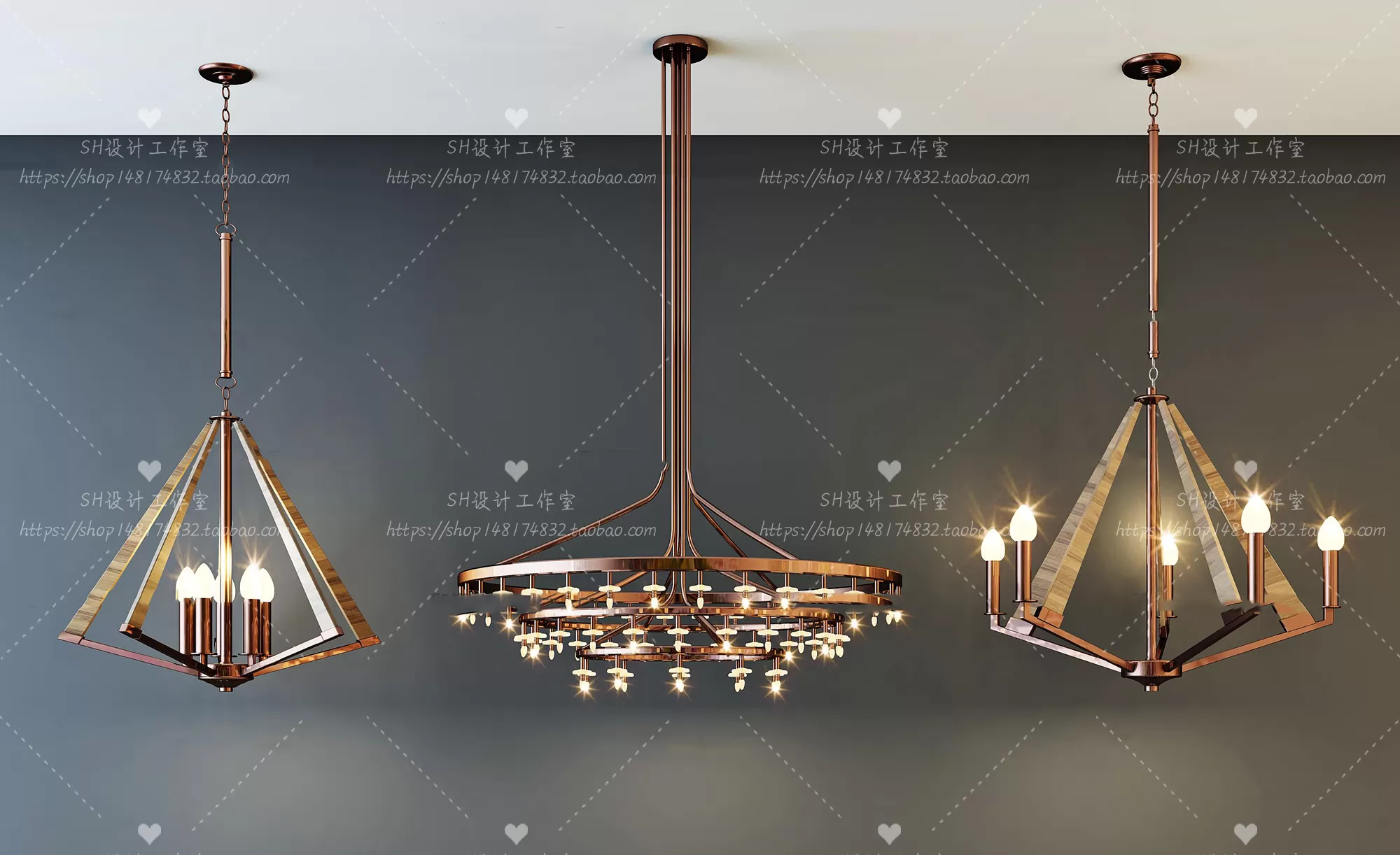 Lights – Chandelier 3D Models – 0717