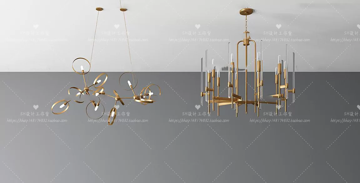Lights – Chandelier 3D Models – 0731