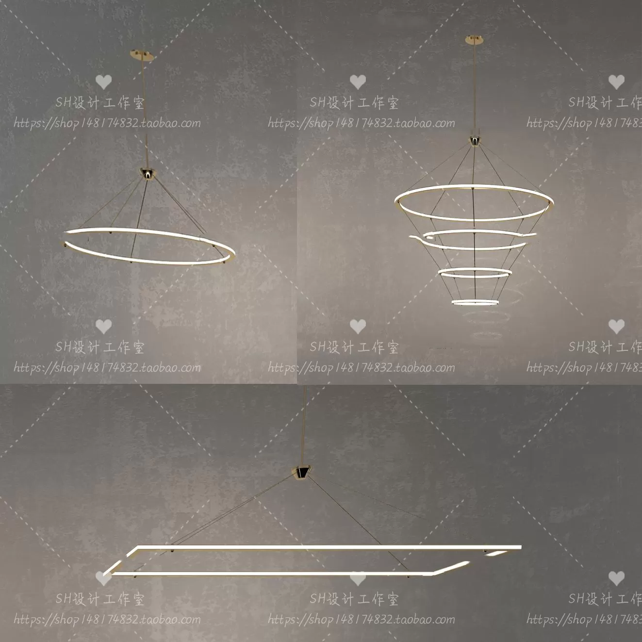 Lights – Chandelier 3D Models – 0748