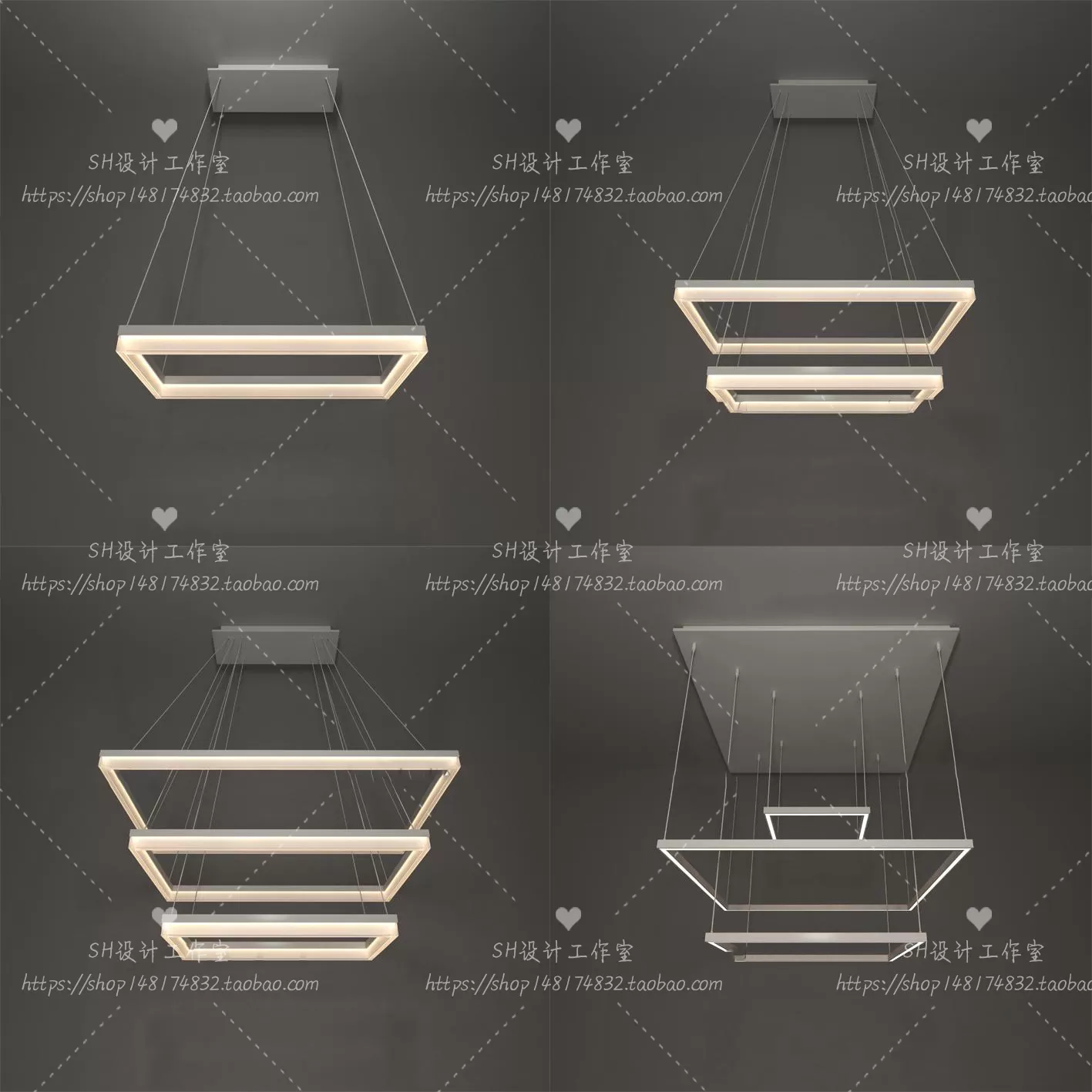 Lights – Chandelier 3D Models – 0751