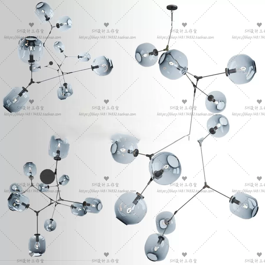 Lights – Chandelier 3D Models – 0758