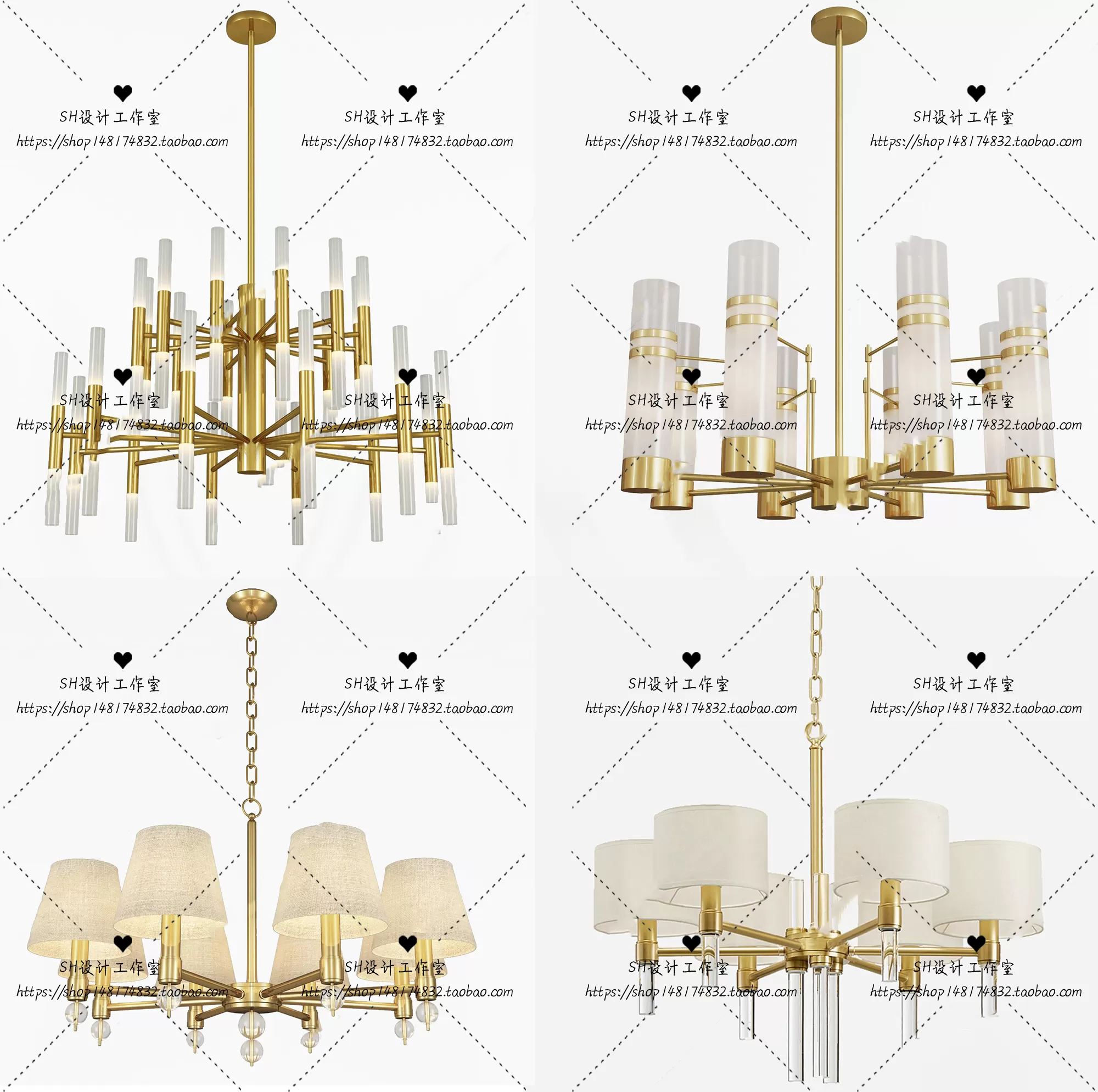 Lights – Chandelier 3D Models – 0794