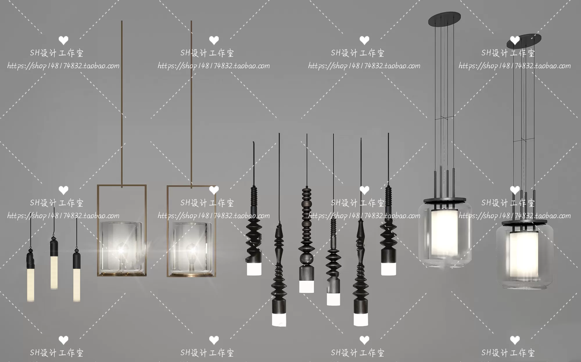 Lights – Chandelier 3D Models – 0821