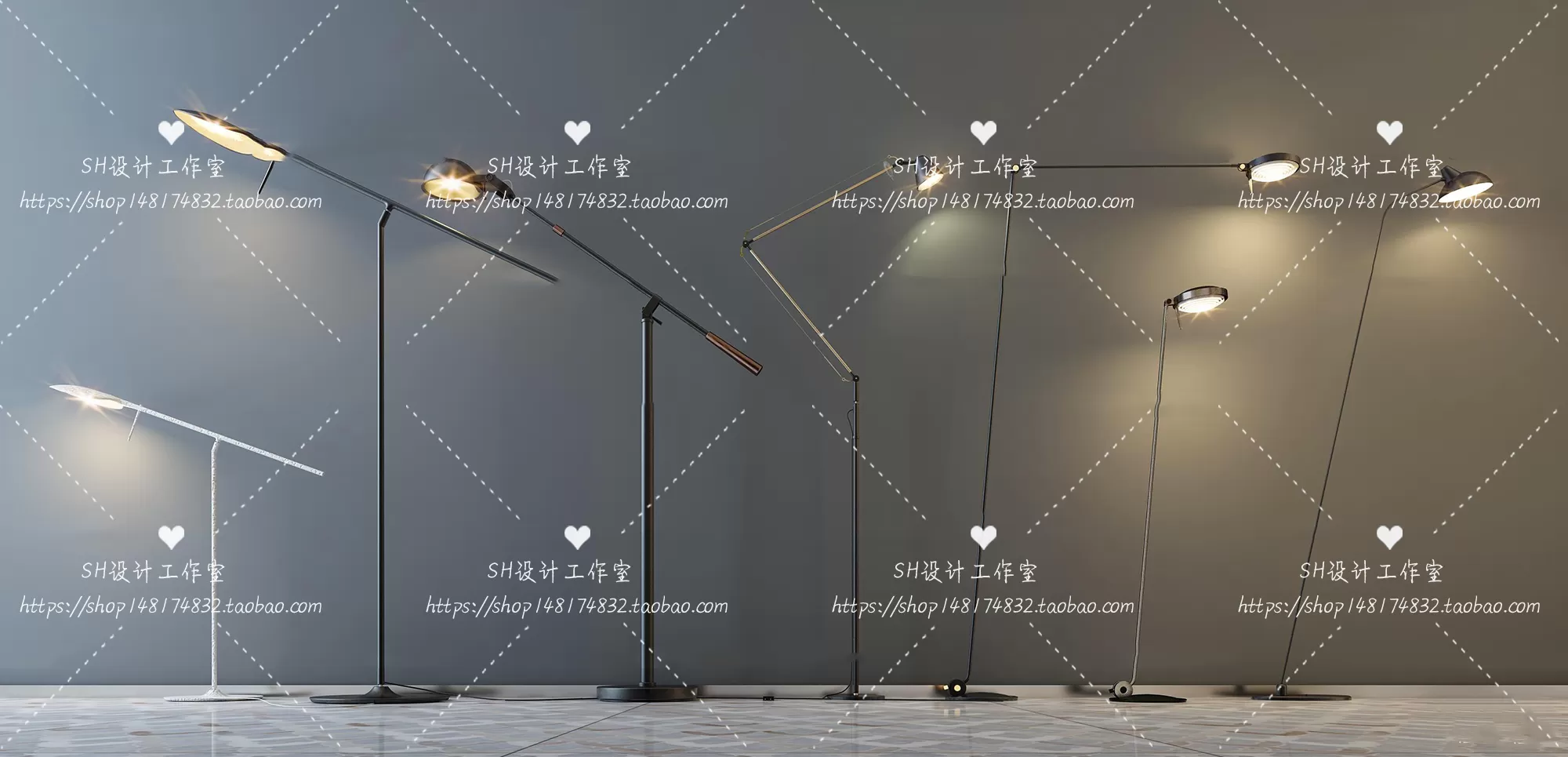 Floor Lamps – 3D Models – 0058
