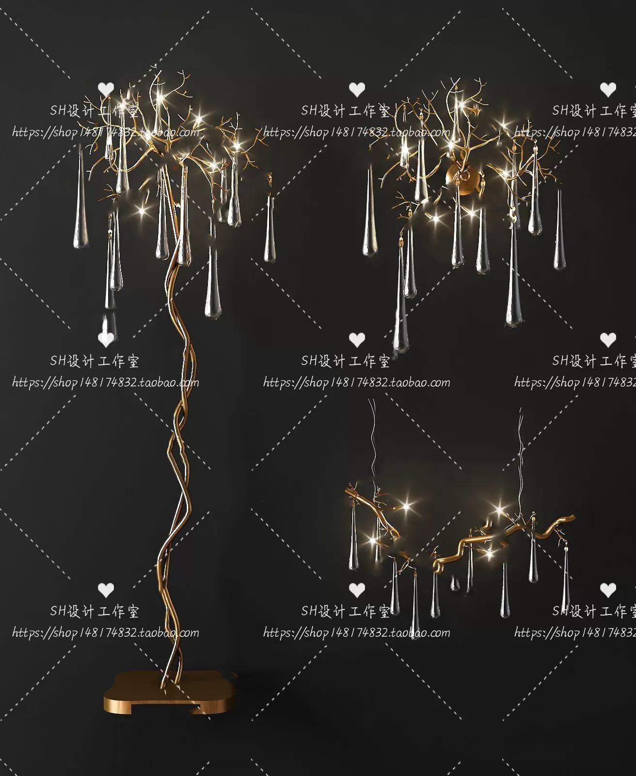 Floor Lamps – 3D Models – 0064