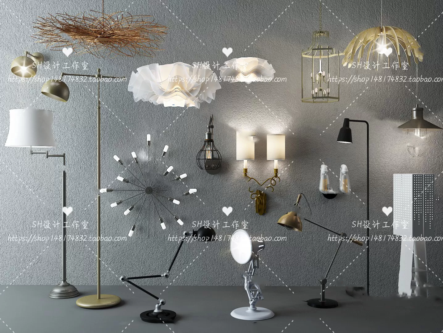 Floor Lamps – 3D Models – 0066