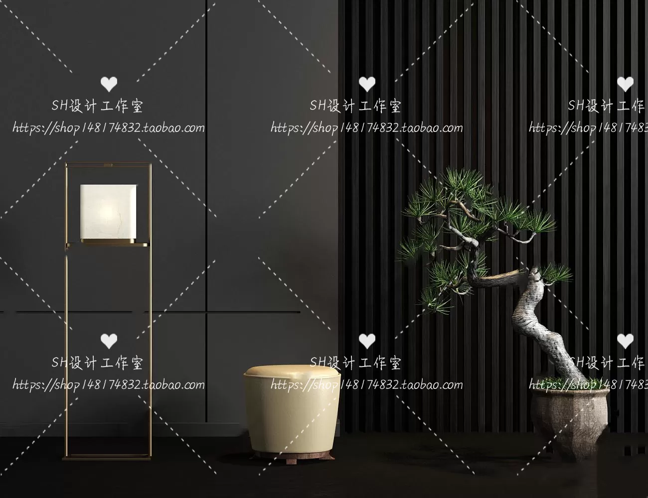 Floor Lamps – 3D Models – 0072