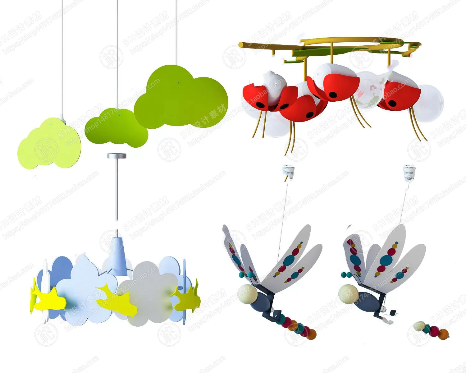 Chandelier Ceiling and Wall Lamp – 3D Models – 0008