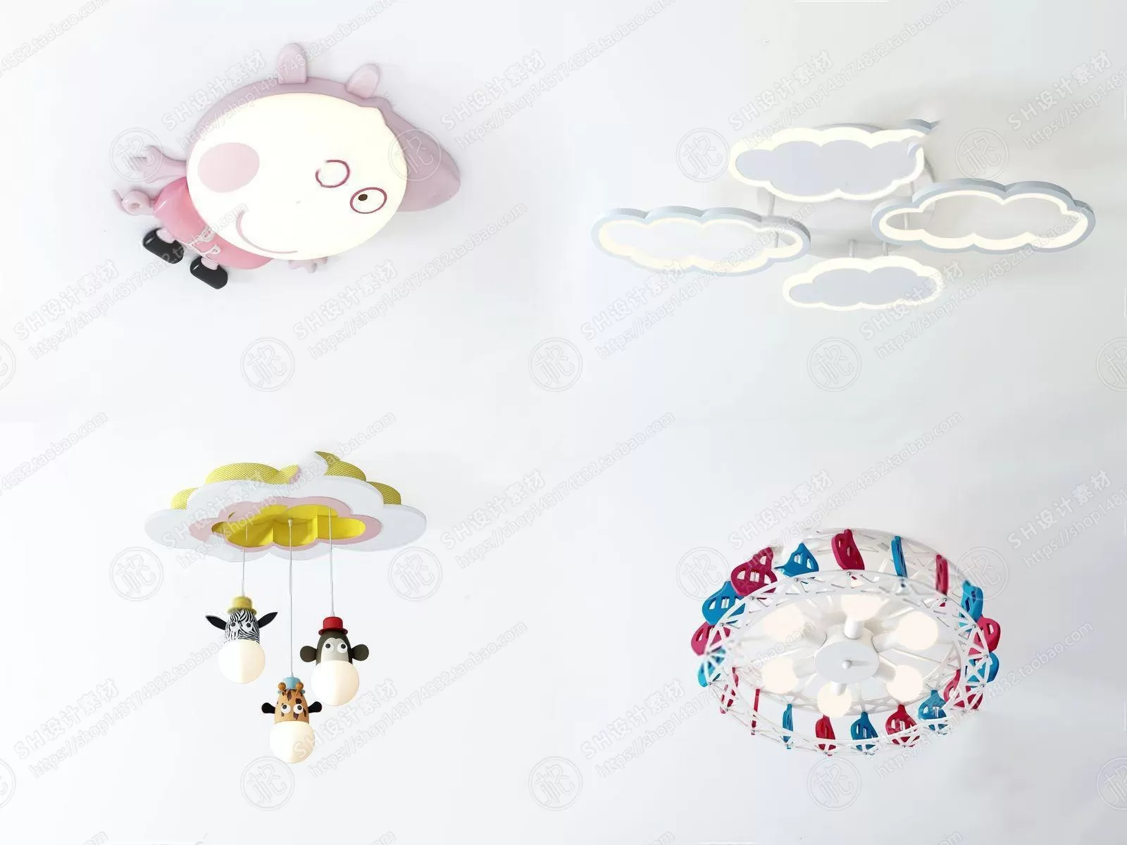 Chandelier Ceiling and Wall Lamp – 3D Models – 0025