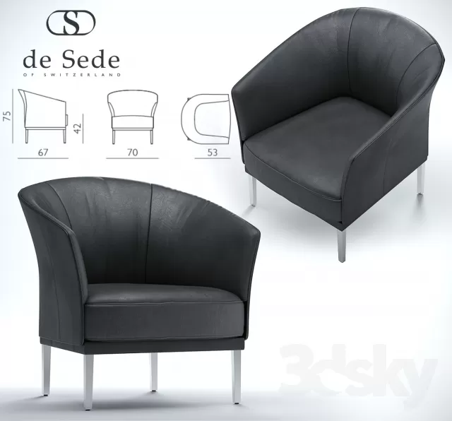 3DSKY MODELS - ARMCHAIR - CHAIR 3D MODELS