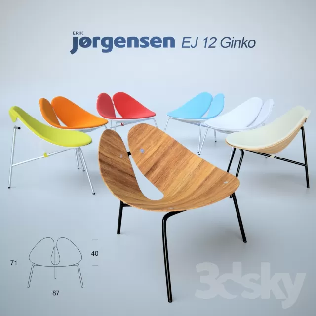 3DSKY MODELS - ARMCHAIR - CHAIR 3D MODELS