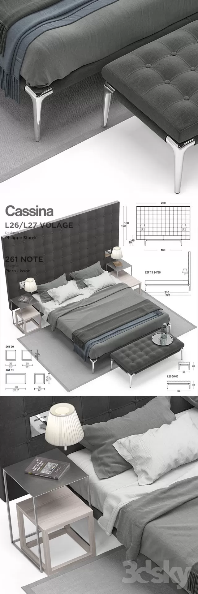 3DSKY MODELS - BED 3D MODELS