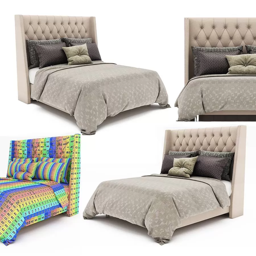 3DSKY MODELS - BED 3D MODELS 