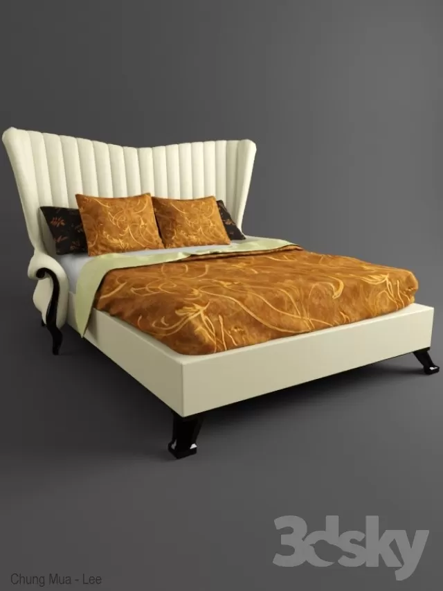 3DSKY MODELS – BED 3D MODELS – No.102