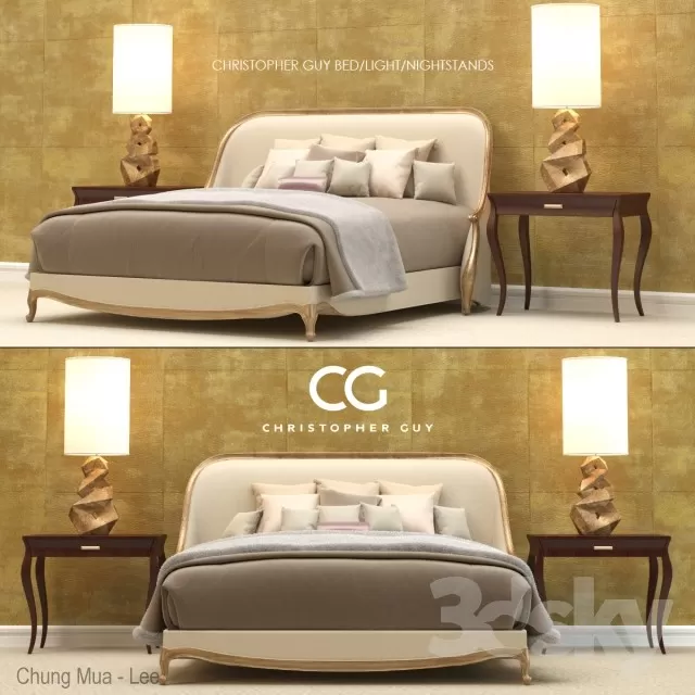 3DSKY MODELS – BED 3D MODELS – No.121